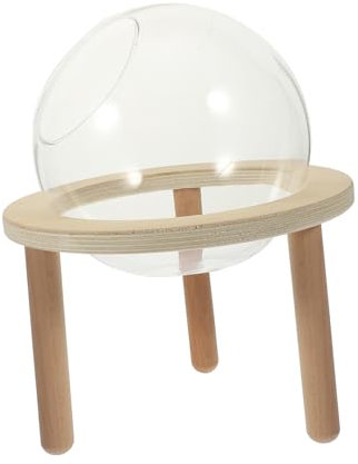 Yardwe Transparentes Kleines Sandbad Für Hamster Rutschfester Und Stabiler Hamsterbadezimmer-käfig Mit Langlebigem Anti-rutsch-Rack Praktisches Nagertoiletten-Bad Für Haushalt
