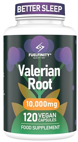 Potent Valerian Root Capsules | 10,000 mg Serving 120 Capsules | High Strength | Sleep Support, Stress Management, Relaxation, Natural Remedy | Capsule Supplement (1 Large Pack)