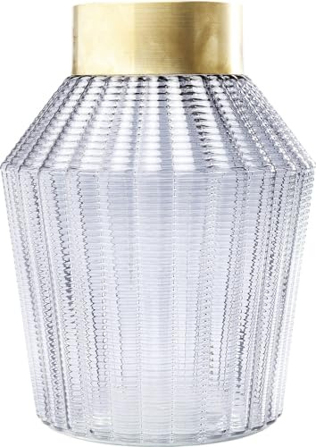 Kare Design Vase Barfly, grau, 30x20 | Glas, fürs Wohnzimmer