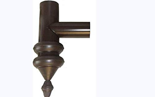 T.E.G. METALLI S.R.L. Doccione Pluviale Cono Goccia 2 Anelli (Alluminio/Rame Antichizzato, 80)