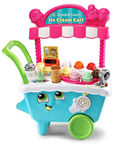 LeapFrog Scoop & Learn Ice Cream Cart, Toddler Toy for Role Play Fun, Educational Kids Toy for Interactive Play, Suitable for Girls and Boys Aged 2 Years +