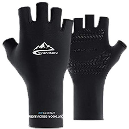 Golfhandschuhe,Halbfinger Fahrradhandschuhe für Herren und Damen,Sommer Anti-Rutsch Anti-UV Schutz Dünn Sonnenschutz Fäustlinge Gloves für Fahren Golf Outdoor Motorrad Radfahren