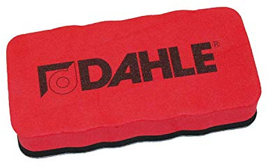 Dahle Whiteboard Schwamm (Magnetischer Wischer für Trockenreinigung auf vielen Oberflächen) rot (4)