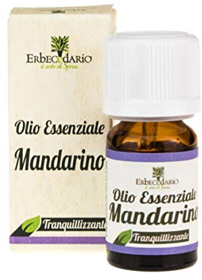 Olio Essenziale Mandarino Erbecedario, Rilassante, Massaggio Ventre Dolori Mestruali E Coliche Gassose Nei Bambini, 1 Flacone Da 8ml