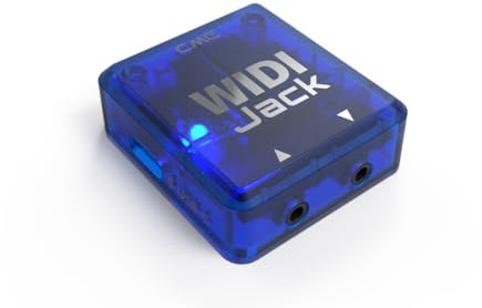 CME WIDI Jack - Wireless MIDI Ultra Low Latency Bluetooth MIDI Interface MIDI interface and USB to MIDI cables for Synthesizer EWI Keytar Guitar Pedal Digital Piano Power by MIDI or usb-c
