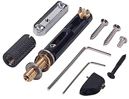 Electric Guitar Bridge 5 Saiten Nickel Single Headless Bass Bridge Set E -Gitarren -Werkzeug Für Musikinstrumente