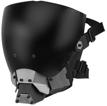 Punk Maske, Futuristische Technologie Helm Maske, Coole Internet MaskeHalloween Rollenspiel Kostüm Ritter Maske
