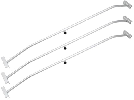 BITUXX 3er Set Anhänger Planenbügel Alu für Flachplanen PKW Anhänger Verstellbar 140-210 cm