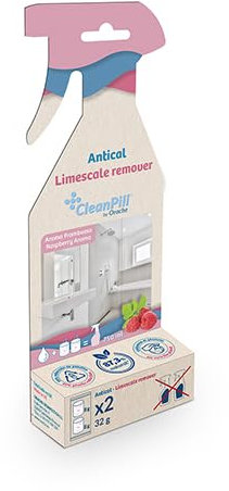 Clim Profesional Cleanpill Pastillas Ultra Concentradas de Limpiador de Baño Antical | Aroma Agradable y Duradero a Fambruesa 2x32gr | Equivale a 2 Botellas de 750 ml de Producto