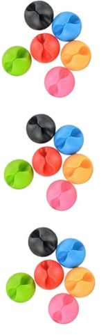 Uonlytech 72stücke Kabelclip Organizer Für Schreibtisch Farbenfrohe Kabelhalter Für Ladegeräte Und Usb-kabel Praktische Lösung Zur Kabelorganisation Und Sicherung Glatten Oberflächen