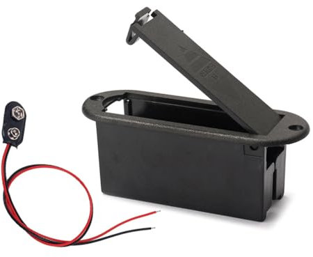 Uonlytech 9v Soporte De Batería para Guitarra Cable De Carcasa De Batería y Práctica
