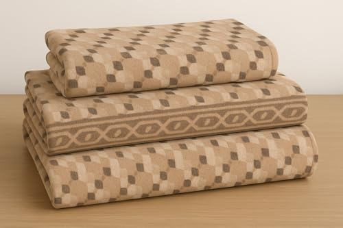Corredocasa - Completo Lenzuola Letto in Morbido e Caldo Pile Made in Italy, Set di Lenzuola Matrimoniale, Singolo e Una Piazza e Mezza con Federe, (Beige, Matrimoniale)