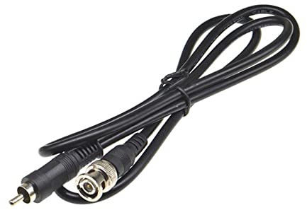 QSBVSO 1M BNC mâle à RCA mâle Jack connecteur de câble Coaxial Adaptateur vidéo for système de caméra CCTV Accessoires de caméra(Male RCA to BNC)