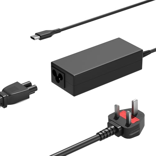 Universal USB C Laptop Charger 45W Compatible with HP Dell Lenovo Asus Acer Google Samsung Chromebook Laptop and More Type-C devices Replacemen Chromebook Charger USB-C Power Supply Adapter Cord