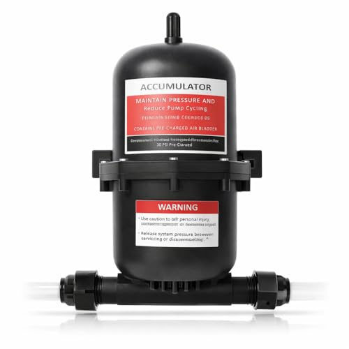 Cocoarm Serbatoio Accumulatore Serbatoio Pressione Smorzatore Pulsazioni 0.75L 125PSI con Porta 1/2 MNPT per RV Barca Roulotte Caravan Idrico