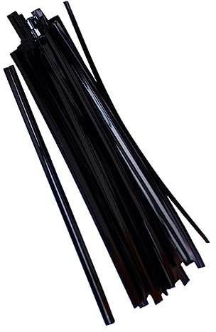 ABOOFAN 800 pièces Liens de Serrage Alimentaires Attaches Torsadées Noires pour Sacs à et Pâtisseries Liens de Fermeture Réutilisables pour Fête Halloween Usage et Boulangerie