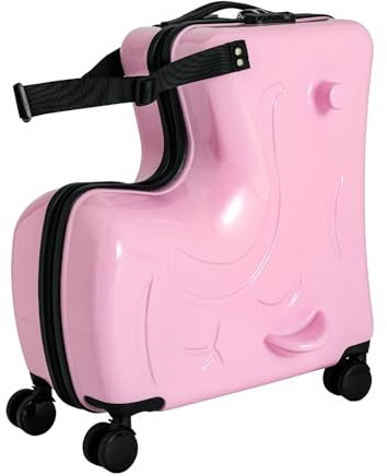YyanLAK Barnväska, 25 x 55 cm bärbar barnresväska med förtjockningsfunktion, barnbagage för resor och affärsresor