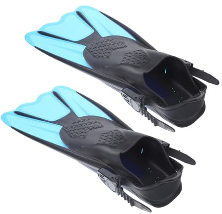Alipis 2pezzi Pinne Per Snorkeling Pinne Aperto Per Immersioni Per Allenamento Da Nuoto Da Snorkeling Corte Portatili Per Viaggiatori
