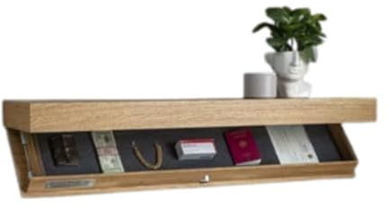 Cassaforte mimetizzata cassaforte nascosta mensola portaoggetti a parete mensola di design con scomparto segreto mobiletto portabottiglie minimalista a parete contenitore nascosto