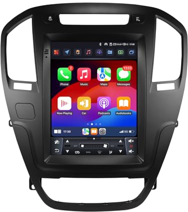 Autoradio Android 14 9,7 Pollici Schermo Touch 4 Core 2GB+64GB per Opel Insignia 2009-2013/Buick Regal 2009-2013 WiFi senza Fili Android Auto e Carplay senza Fili Bluetooth WiFi 4G GPS RDS