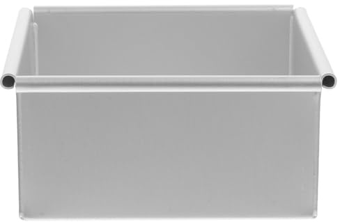 SHINEOFI Molde para Hornear Cuadrado Desmontable 15 Cm de Aleación de Aluminio Anodizado Antiadherente para Repostería Casera y Horneado Uniforme