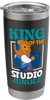 Lion at The Mixing Desk - Sound Engineering Stainless Steel Insulated Tumbler