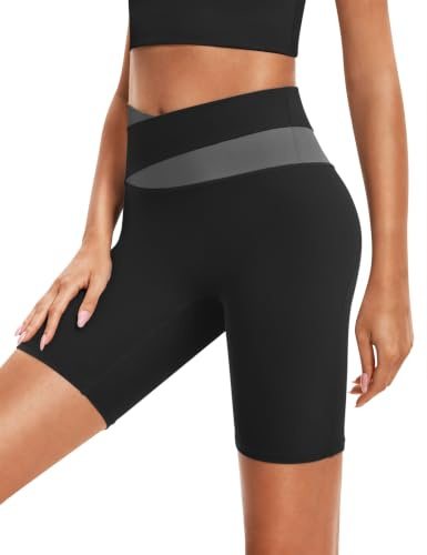 Femme Short Sport Femme Taille Haute Short Cycliste Butt Lift Legging Court Femme pour Yoga Course à Pied Fitness Vélo