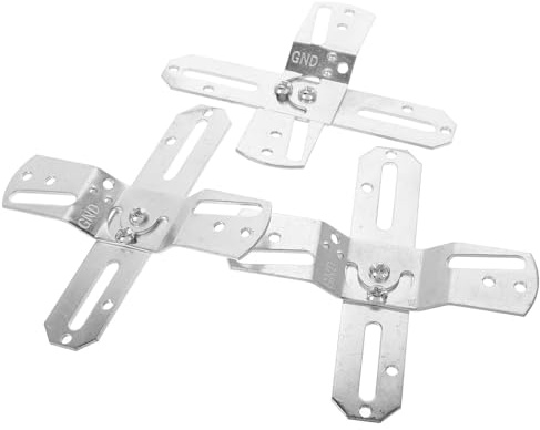 HEALSOPTHY Bügel mit Einfacher Installation und Vielseitiger Kompatibilität 3 Stück für Laternen Montagehalterung aus Eisen in Silber Deckenbefestigung für Kronleuchter und Pendelleuchten