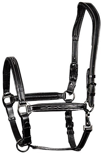 Harry's Horse Halster Leder, Supreme, Farbe:schwarz, Größe:cob