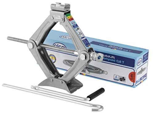 alca Germany Gato de tijera resistente para coche, furgoneta, elevación, estabilizador de elevación de varios tamaños, herramienta de cambio de neumáticos A436080 (0,8 toneladas)