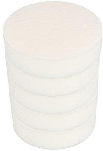 Craft-Equip Basic 5er Pack 180mm Polierschwamm Weiss glatt Auto Pflege Polierpad