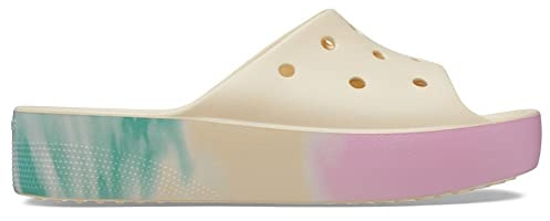 Crocs Women's Classic Slide | Platform Sandals, Jade Stone, 5 UK