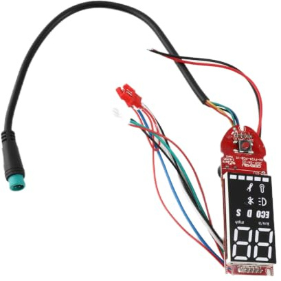Elektroroller Armaturenbrett, Klare Datenanzeige Elektroroller Ersatzplatine Metall für Outdoor Pendler und Stadtverkehr