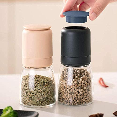 TONZN Salt Mill Chili Thin Chili Thin Chili Thin Paprika Pepper Spice Mill Plant Sesame Gray - Pink Salt Mill Salt and Pepper Mills (Pink)