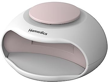 HoMedics 2-in-1 Asciuga Smalto, Lampada UV con Ventola, Finitura Elegante in pochi minuti per Manicure e Pedicure, Lampada per Gel Unghie, Adatta per Smalto Tradizionale, Gel e Unghie Acriliche