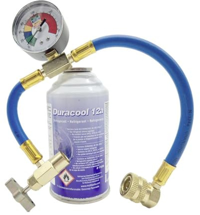 Pack 1 canette Duracool 12a et un flexible de recharge R134a basse pression
