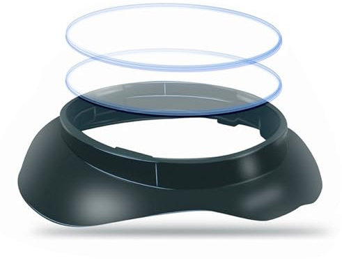 MODJUEGO Myopie Brille Spacer Ringe Frame Glasses Spacer - Anti-Scratch VR Zubehör für Oculus Quest 3, Schwarz