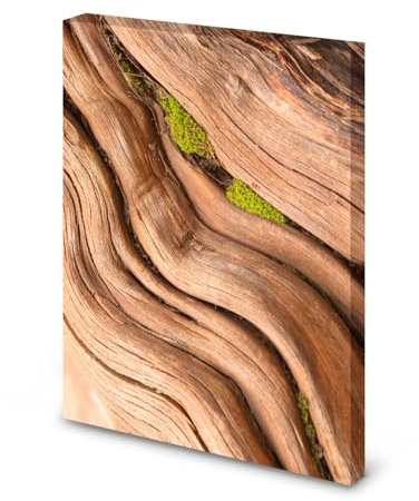 Magnettafel Pinnwand Bild Holz Naturholz Natur Moos gekantet Größe 60 x 80 cm
