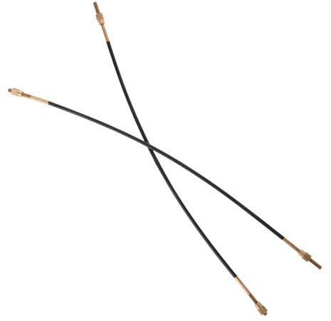2 Stück Cello Schwanzseile aus Stahl, 4/4 und 3/4, Schwarz | Präzise Verarbeitung, Einfache Montage, Vielseitige Passform für Ersatzteilbedarf