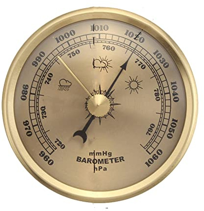 Wetterstation analog, Barometer, Tolle Barometer for den barometrischen Druckmesser zu Hause(90mm)