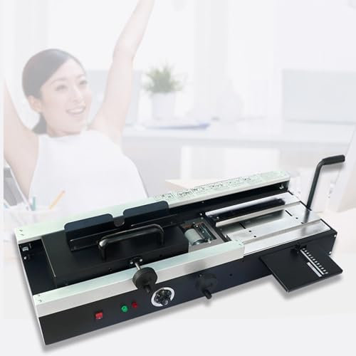 A4-Buchbindemaschine,Desktop-Buchbindemaschine,kabelloser Heißkleber-Papierstanzer,für Büro-Buchpapieralben