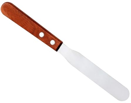 Ipetboom Raschietto Per Ceretta Depilatoria in Acciaio Inox Manico in Legno, Spatola Multifunzione Per Depilazione Corpo, Strumento Professionale Per Salone e Uso Domestico