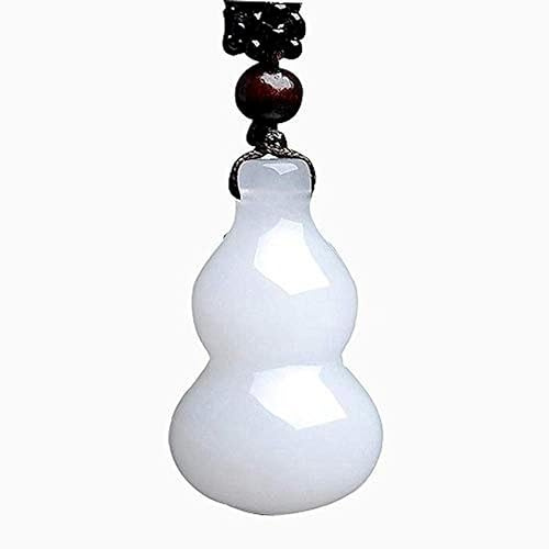 FEIAOPE Le pendentif traditionnel, le collier chinois du F Pendentif en jade blanc chinois, amulette porte-bonheur, bijou tendance