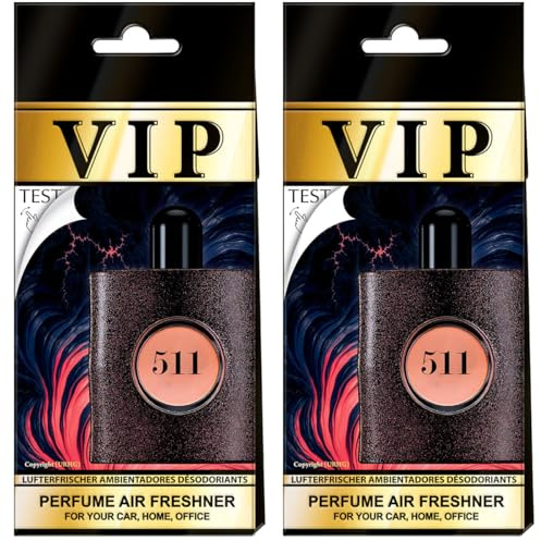 VIP CARIBI Luxus-Auto-Lufterfrischer, 2er-Pack, Premium-Düfte inspiriert von exklusiven Parfüms,elegantes und langanhaltendes Aroma,Premium-Lufterfrischer für Auto,Zuhause,Büro und als Geschenk(511)