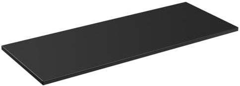 Meublorama Piano Lavabo NOXERA – 120 cm – Nero opaco – Per Lavelli da Posare – Finitura Elegante