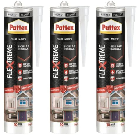 Baukleber, Universalkleber, Montagekleber Flextreme - weiß - Universalkleber für Innen & Außen (3 x 280ml)