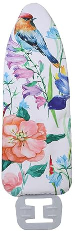 JOINPAYA Housse de Table à Repasser 140x50 Cm Bleu Oiseau, Coussin de Rechange Résistante la Chaleur, Feuille de Protection Imprimée Numériquement, Accessoire Maison pour Repassage