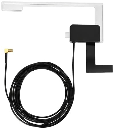 CA-AN-DAB.001 Digital Audio Broadcast Kfz-Antenne, DAB Hochleistungsantenne 18dBi, Aktive 5-12V Auto Digitalradio Antenne, DAB+ Scheibenantenne für Autoradio, GPS Antenne Auto