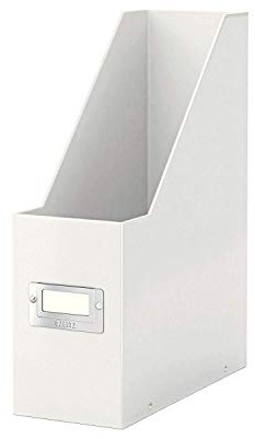 6 Stück Zeitschriftensammler Click & Store, Format 24 x 32 cm, aus PP, Farbe: Perlweiß