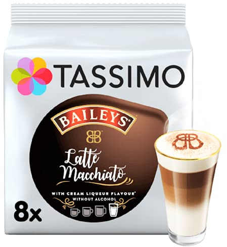 Tassimo Baileys Latte Macchiato Capsules T-Discs, 8 boissons (équivalent), 16 pièces